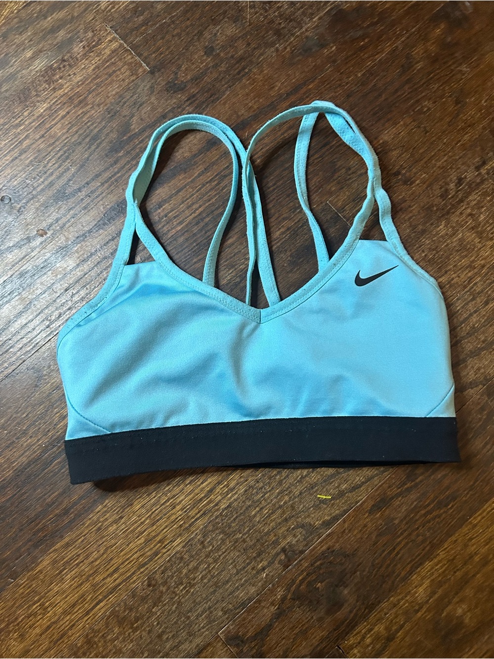 Nike Blue Strappy Sports Bra with Black Band